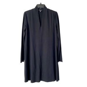 COS Flared V neck Black Dress Career Work size small